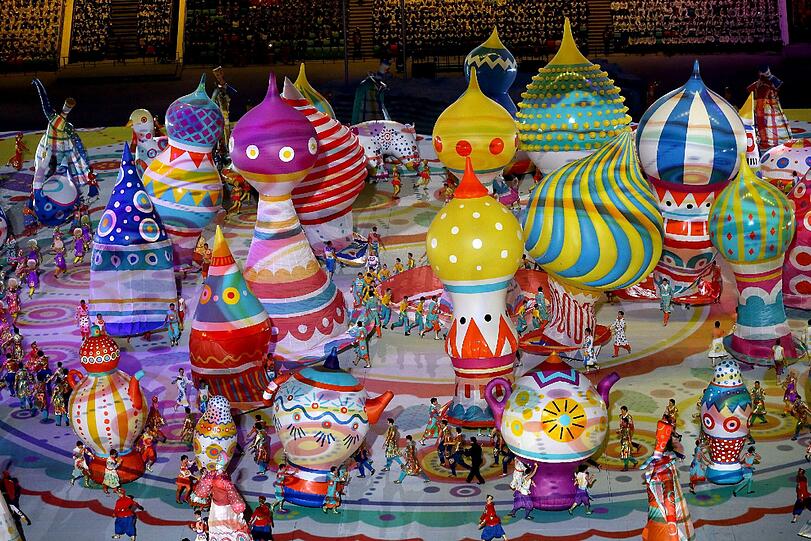Weitere Bilder von der Eröffnungsfeier der Olympischen Spiele in Sotschi.