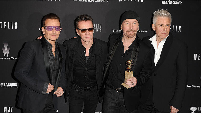 Die Band U2 steht in Paris nicht mit den Musikern von "Eagles of Death Metal" auf der Bühne. Die Band U2 steht in Paris nicht mit den Musikern von "Eagles of Death Metal" auf der Bühne.