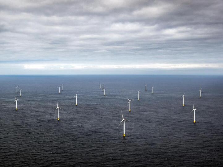 Ein Offshore-Windpark in der Nordsee.