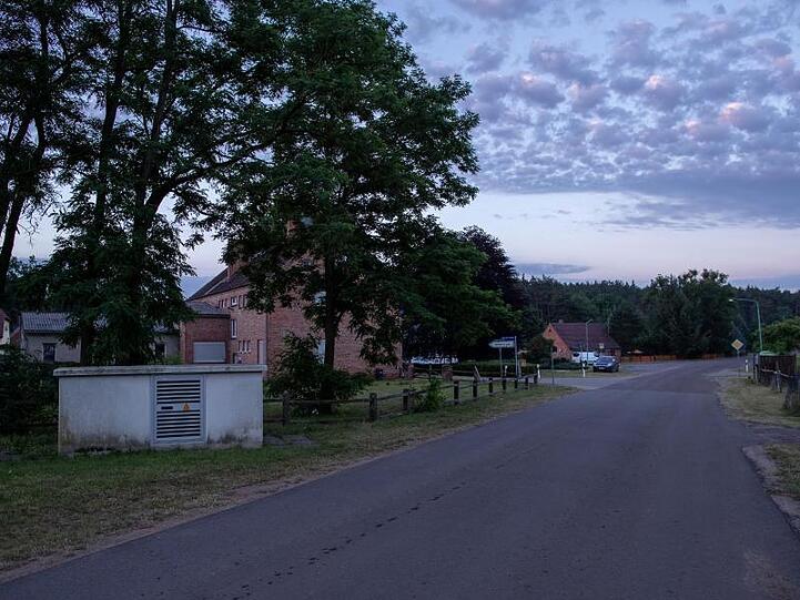 Der evakuierte Ort Alt Jabel ist menschenleer.
