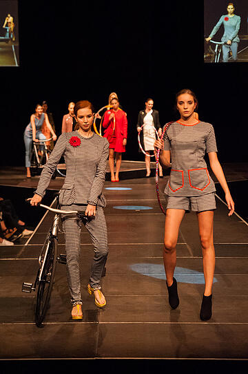 Bilder von der Radl&Fashion Show in der Muffathalle.