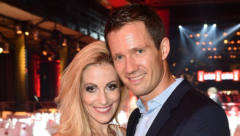 Andrea Kaiser mit Mann Sebastien Ogier Andrea Kaiser mit Mann Sebastien Ogier