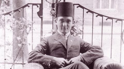 Schriststeller, Autor und Journalist unter vielen Namen: Lew Nussimbaum alias Essad Bey, Berlin,1923: