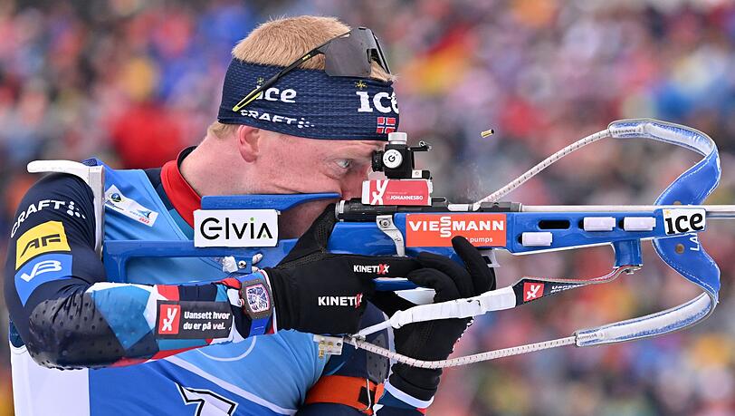 Johannes Thingnes Boe aus Norwegen hat einen neuen Rekord aufgestellt: Sieben Medaillen bei einer WM.