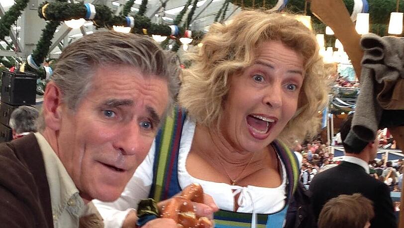 Michaela May und Bernd Schadewald feiern den Wiesn-Auftakt