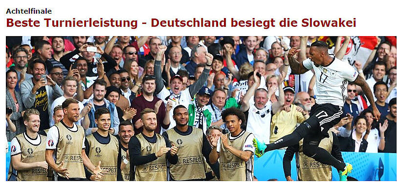 Spiegel: "Beste Turnierleistung - Deutschland besiegt Slowakei"