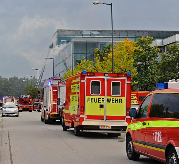 Eine Sauna in Schwabing ist in Brand geraten.