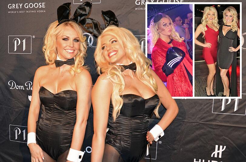 Fight-Night im P1: Denise Cotte (l) und Sara Nowak buhlten um Stimmen für die Wahl zum Playmate des Jahres.