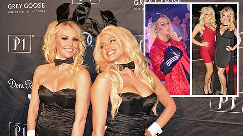 Fight-Night im P1: Denise Cotte (l) und Sara Nowak buhlten um Stimmen für die Wahl zum Playmate des Jahres.