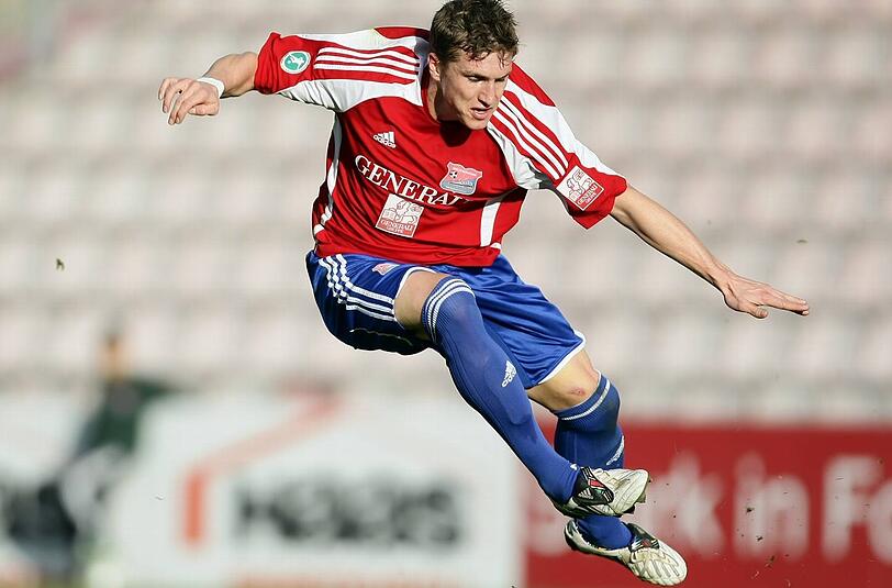 Wechselte Anfang Januar vom FC Bayern II zur SpVgg Unterhaching, wo er schon von 2008 bis 2010 spielte: Stürmer Tobias Schweinsteiger.
