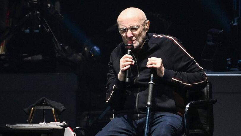 Phil Collins von Genesis während eines Auftritts in Hannover vor wenigen Wochen.