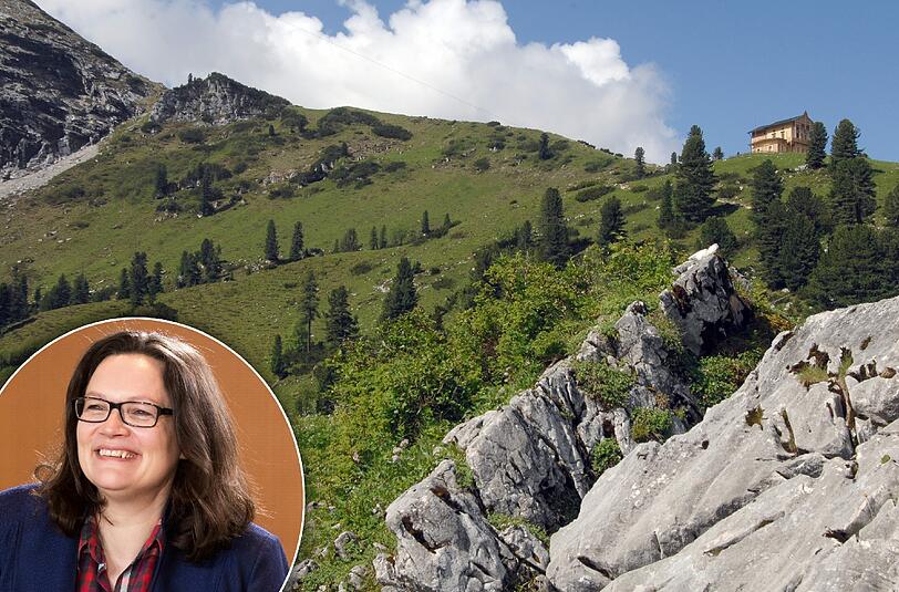 Statt über Mindestlohn oder Fachkräftemangel zu diskutieren, geht Arbeitsministerin Andrea Nahles (SPD) auf Naturexkursion. "Wir machen bald Urlaub in Bayerns Bergen. Meine Tochter hat sich gewünscht, Murmeltiere zu sehen, weil sie gerade ein Buch darüber gelesen hat."