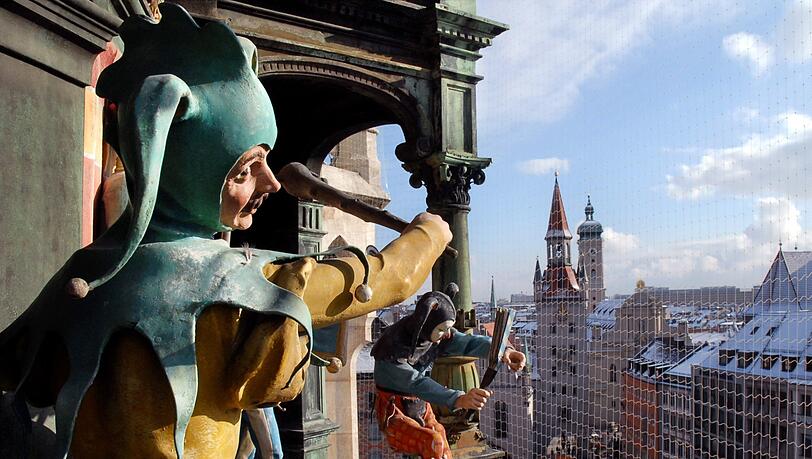 Ein Muss bei München-Besuchen: das Glockenspiel am Rathaus.