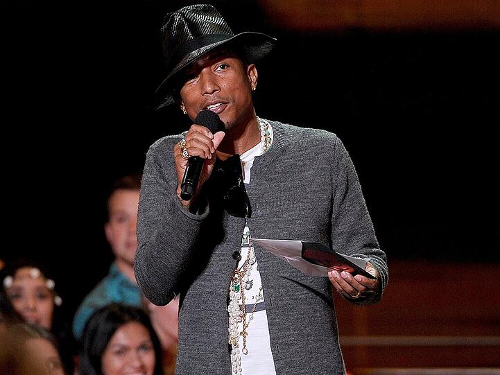Pharrell Williams bei den iHeartRadio Music Awards 2014