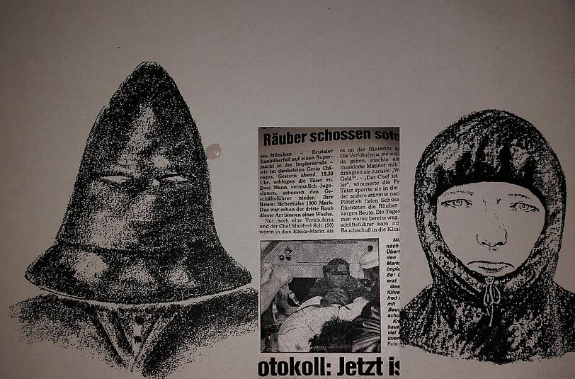 Die Phantombilder und der AZ-Bericht von 1993.