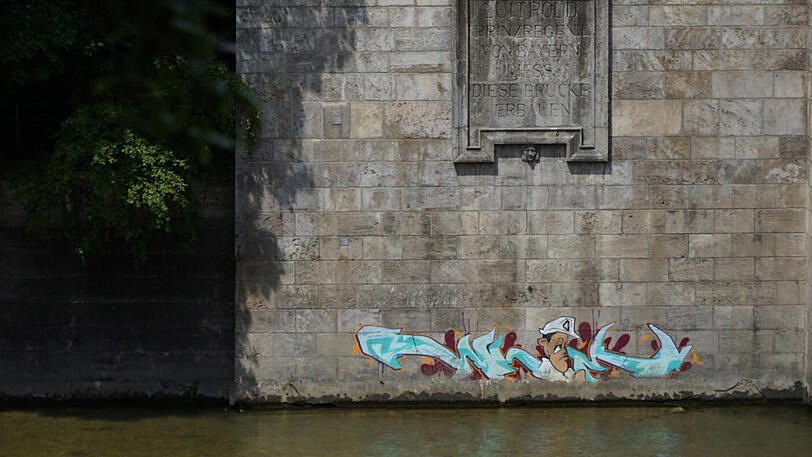 An vielen verschiedenen Orten in München ist Graffiti-Kunst zu sehen.