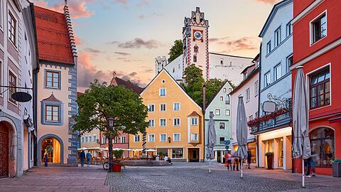 F&uuml;ssen im Allg&auml;u ist laut einem Reiseportal sehr beliebt.