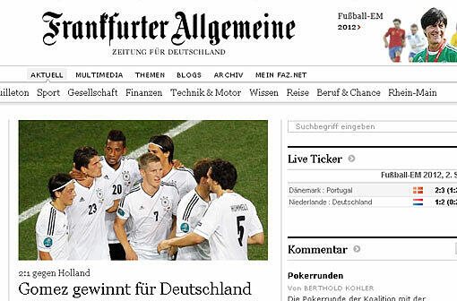 "Gomez gewinnt für Deutschland", meint "faz.net".