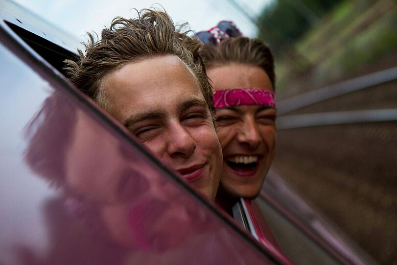 Per Sonderzug kommen die Festivalbesucher zum Sziget Festival