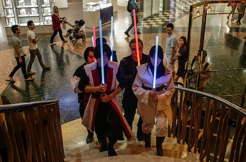 In Reih und Glied: Auch in Selangor (Malaysia) ist Star Wars populär.