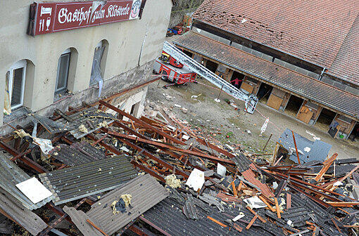 Bei der Klösterle-Explosion Anfang Januar 2012 war ein Sachschaden von rund 800 000 Euro entstanden.