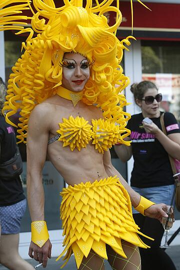 Zum Teil waren die Outfits sehr ausgefallen.