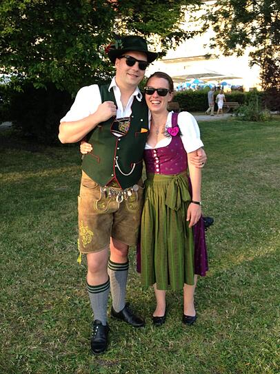 Das Brautpaar: Max und Dani wollen gerne in Tracht heiraten.