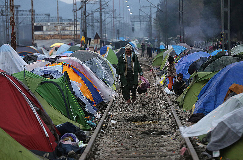 Das Flüchtlingslager im nordgriechischen Idomeni soll bis zum Wochenende geräumt werden. Foto: Armando Babani