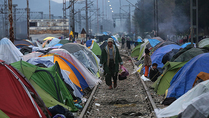 Das Flüchtlingslager im nordgriechischen Idomeni soll bis zum Wochenende geräumt werden. Foto: Armando Babani Das Flüchtlingslager im nordgriechischen Idomeni soll bis zum Wochenende geräumt werden. Foto: Armando Babani