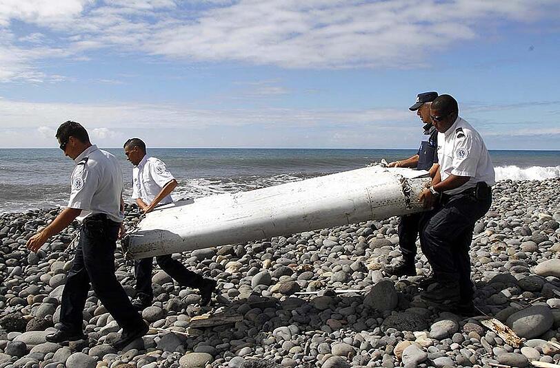 Das bisher einzige bestätigte Wrackteil von Flug MH370 fanden Fischer am 29. Juli auf Reunion