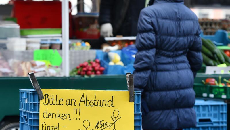 Ein Marktstand in Weimar. Ein Marktstand in Weimar.