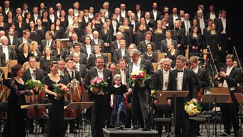 Zubin Mehta beim Schlussapplaus.