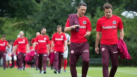 Der Trainer und sein Analyst: Bei Eintracht Frankfurt arbeitete Marcel Daum (r.) unter Chefcoach Niko Kovac.