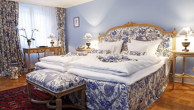 Eines der luxuriösen Doppelzimmer Deluxe. Eines der luxuriösen Doppelzimmer Deluxe.