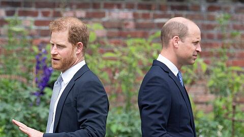 Prinz Harry (l.) soll Prinz William als seinen "Erzfeind" bezeichnen.