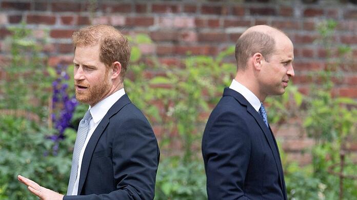 Prinz Harry (l.) soll Prinz William als seinen "Erzfeind" bezeichnen.
