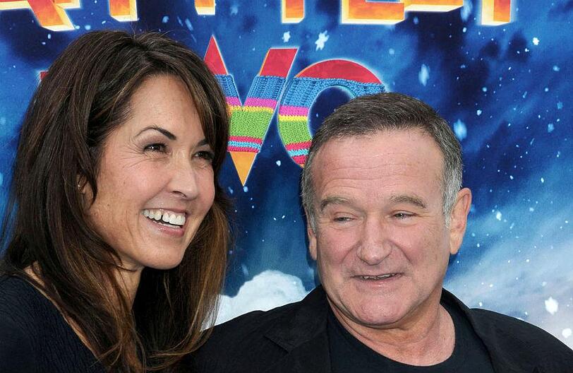 Susan Schneider und Robin Williams