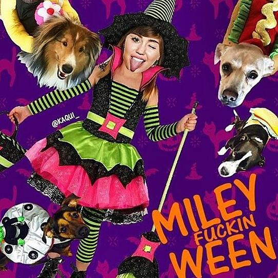 Halloween-Bilder der Stars: Miley Cyrus