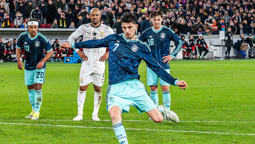 Sicherer Elfmetersch&uuml;tze: Havertz.