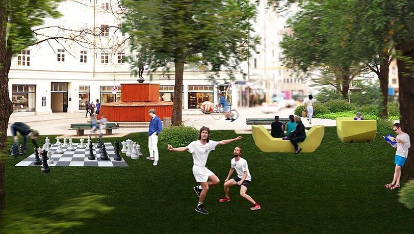 So in etwa könnte der Isartorplatz im Sommer aussehen. So in etwa könnte der Isartorplatz im Sommer aussehen.