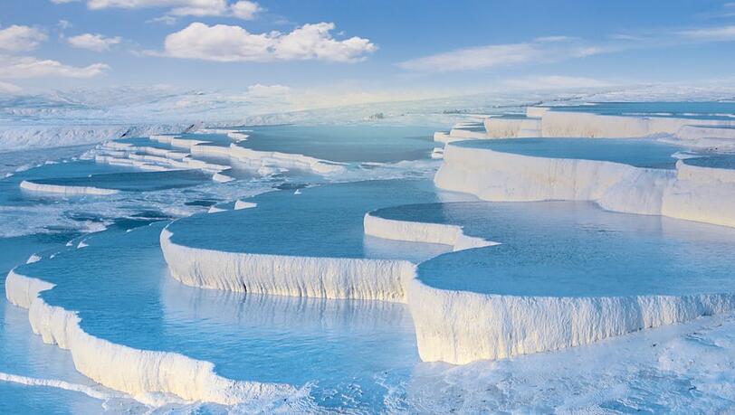 Heute ist es verboten, in den Becken von Pamukkale zu baden.