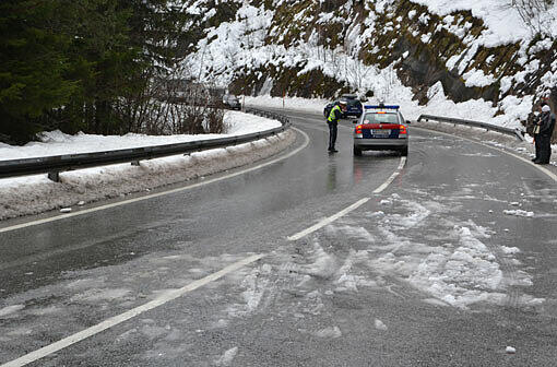 Hier passsierte der Unfall: die Eibergstraße zwischen Kufstein und Söll.