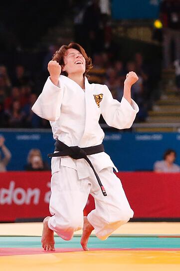 Goldmedaille für Carmen Brussig, Judo (Frauen bis 48 kg)