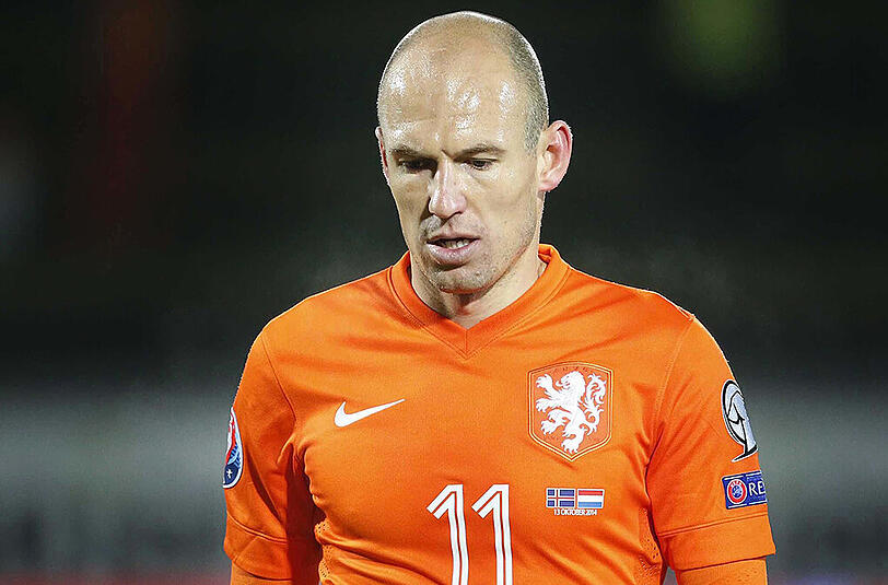 Mit dem Nationalteam der Niederlande gar nicht erst qualifiziert: Arjen Robben vom FC Bayern.
