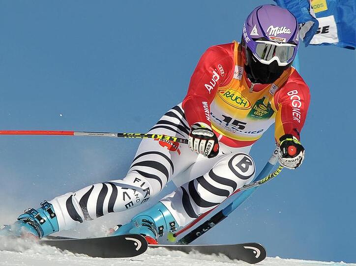 Wieder mal Zweite: Maria Riesch