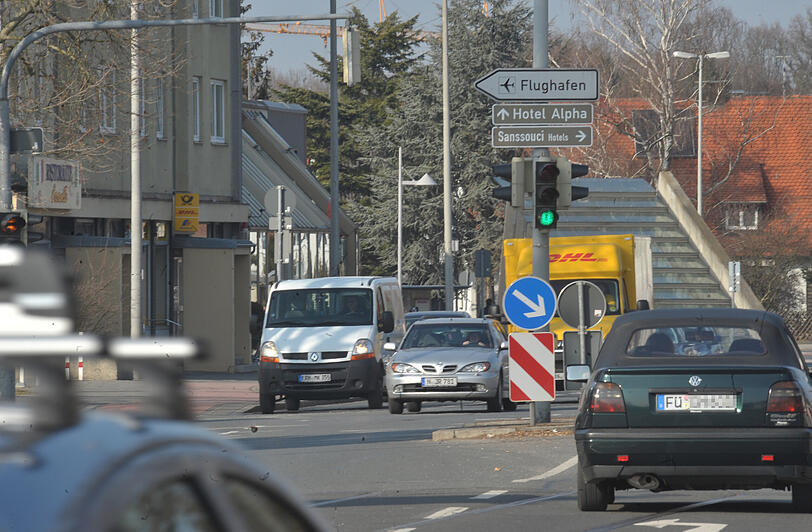 Messpunkt im Nürnberger Norden mit schlechten Luftwerten: die Ziegelsteinstraße.