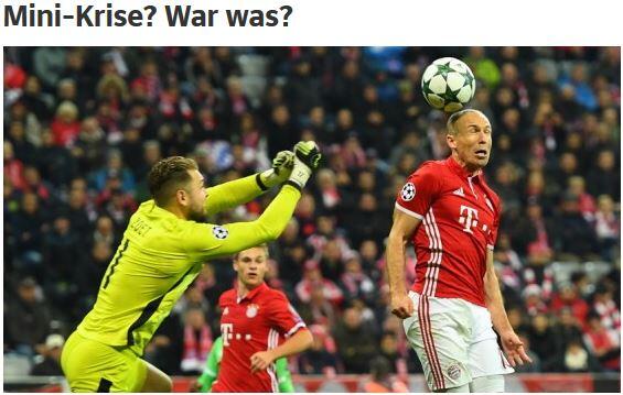 Nichts da Mini-Krise! Die "Süddeutsche Zeitung" zum Bayern-Sieg.
