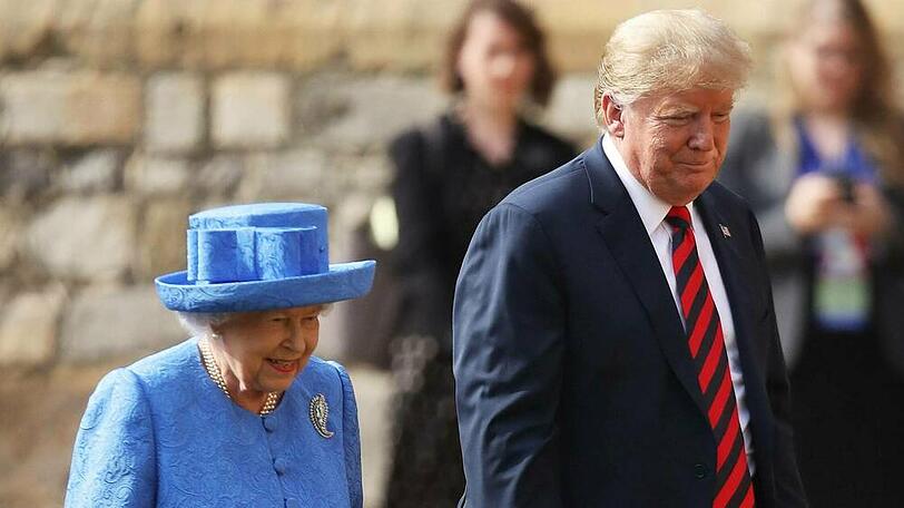 Die Queen und Donald Trump haben sich schon häufiger getroffen.