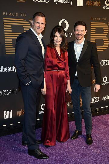 Iris Berben mit Freund Heiko Kiesow und Oliver Berben