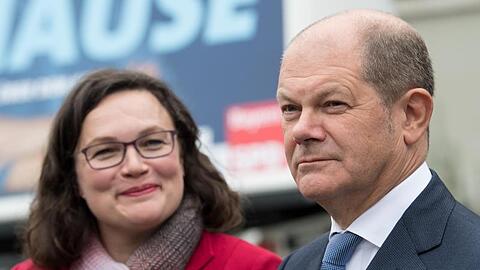 Bei ihren Plänen für eine Abkehr von Hartz IV hat SPD-Chefin Andrea Nahles die Unterstützung von Finanzminister Scholz.